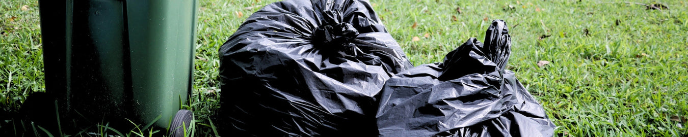 Recycled plastic garbage bags