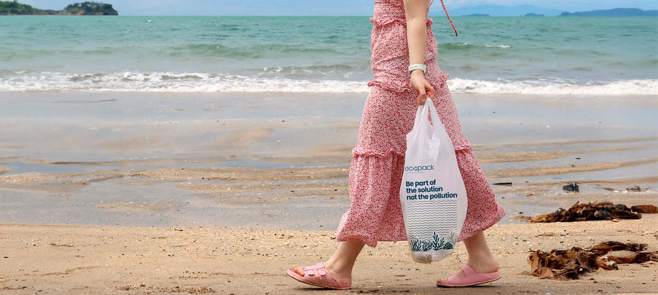 Recycled plastic garbage bags