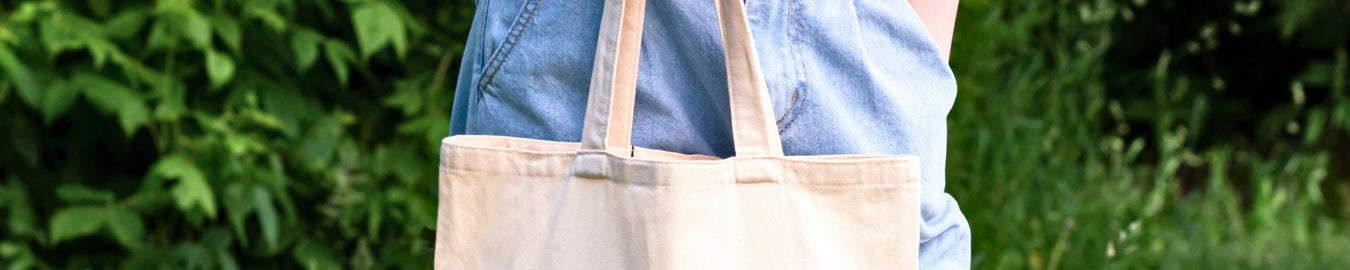 calico cotton tote bag