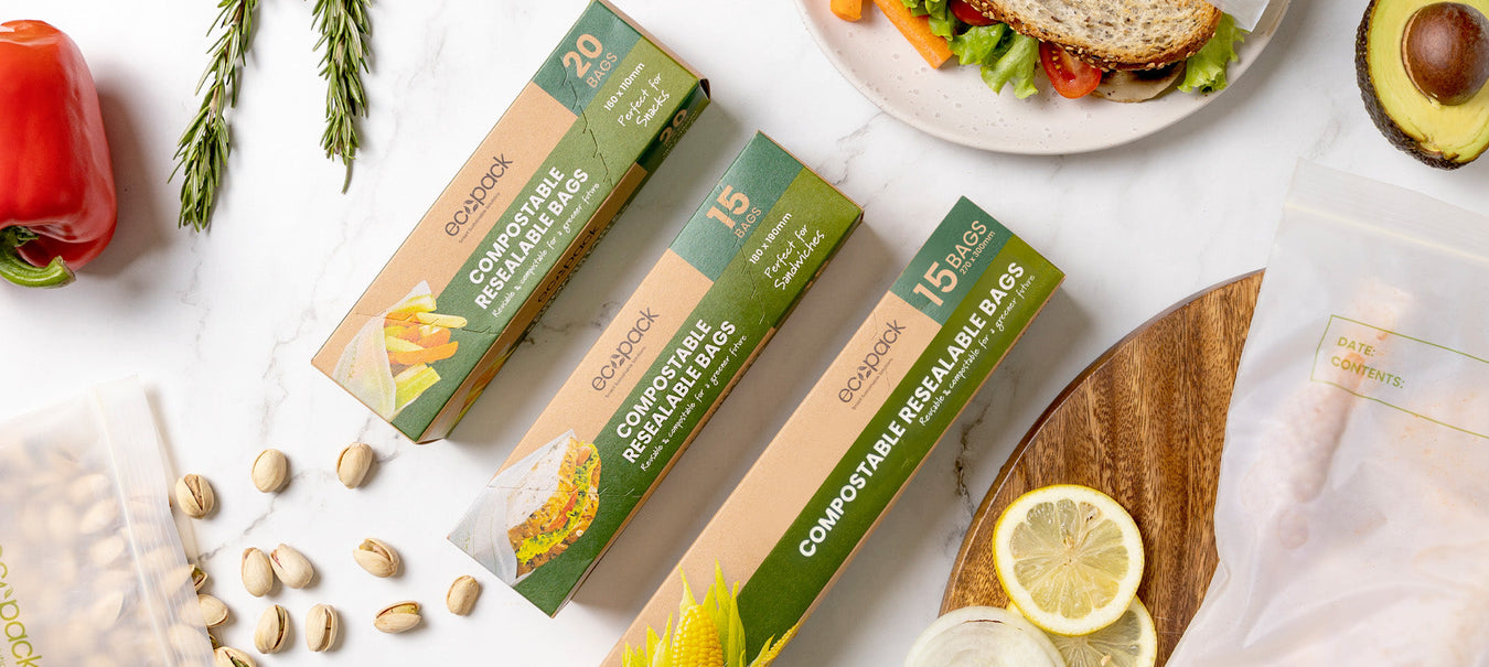 Compostabe ziplock bags