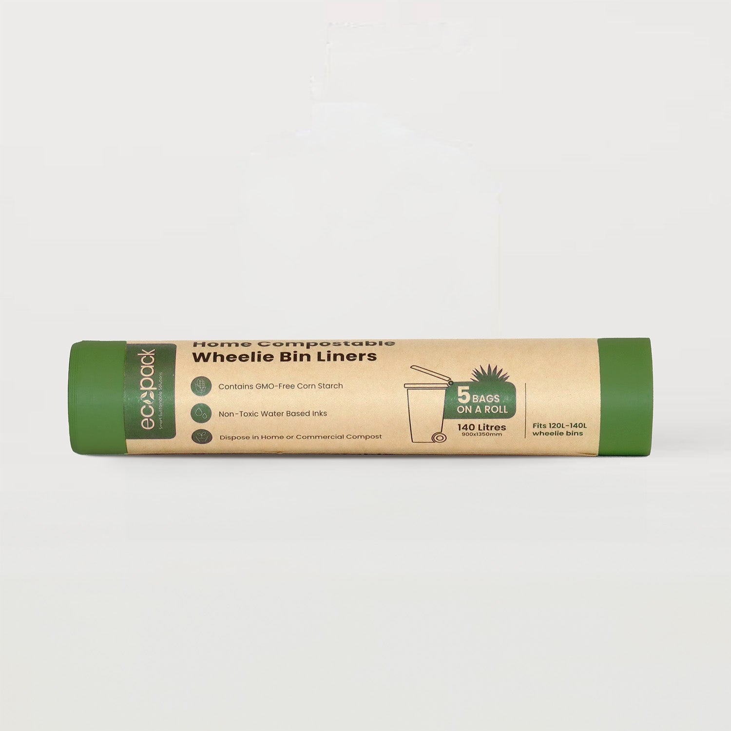 Ecopack 140L Compostable Bin Liners Roll