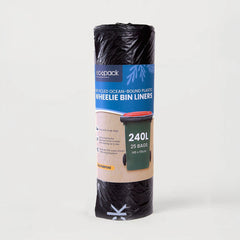 Ecopack 240L Recycled Wheelie Bin Liners -  All Purpose