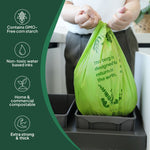 Ecopack 27L Compostable Lime Green Bin Liners Dispenser Box Overview