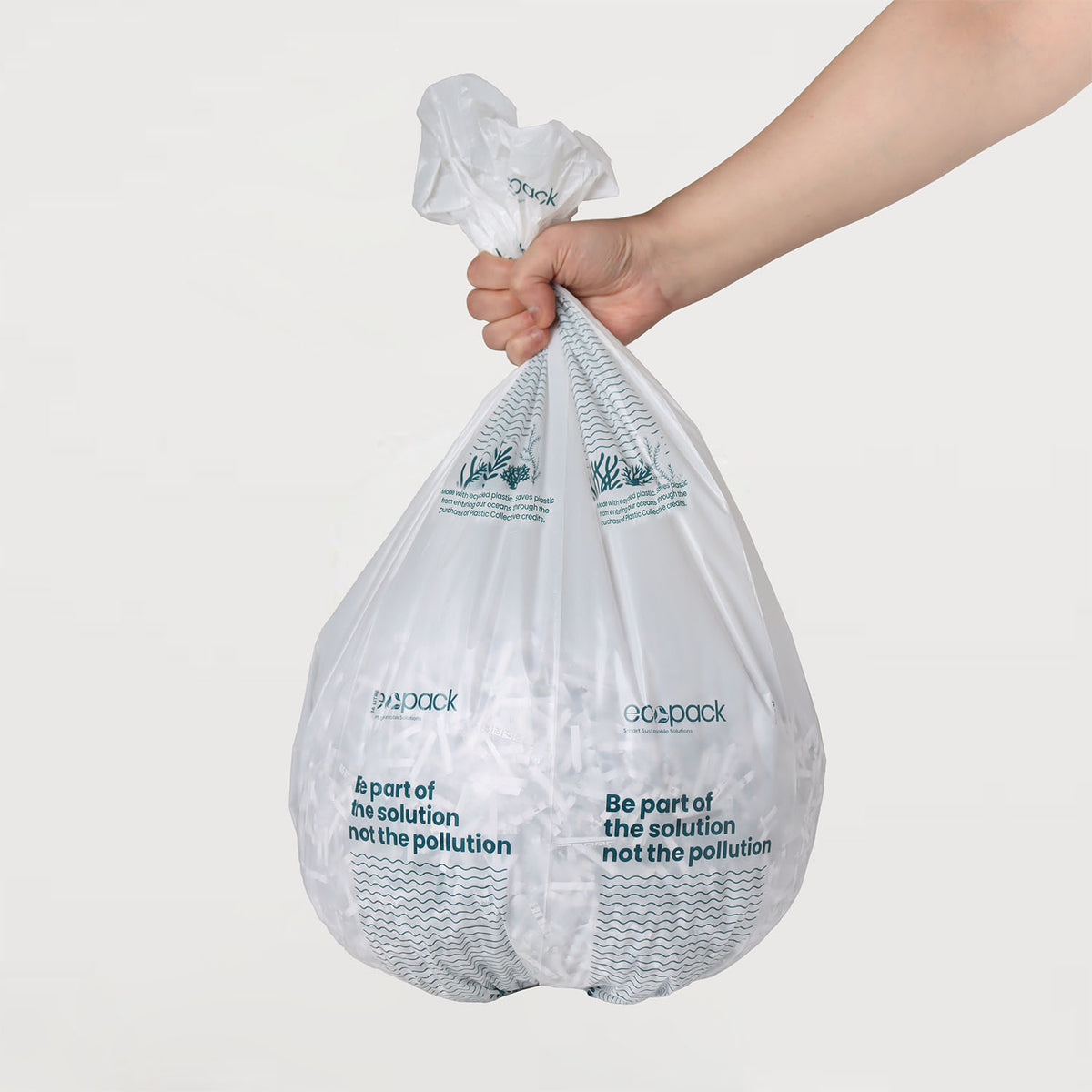 Ecopack 36L Recycled Plastic Bin Liners Bag