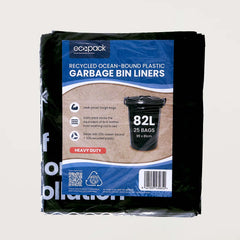 Ecopack 82L Recycled Garbage Bags Heavy Duty