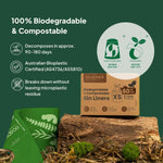 Ecopack 8L Compostable Green Bin Liners Dispenser Box Certified Home & Commercial Compostable