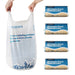Ecopack 36L recycled plastic bin liners with handles 4 rolls bundle