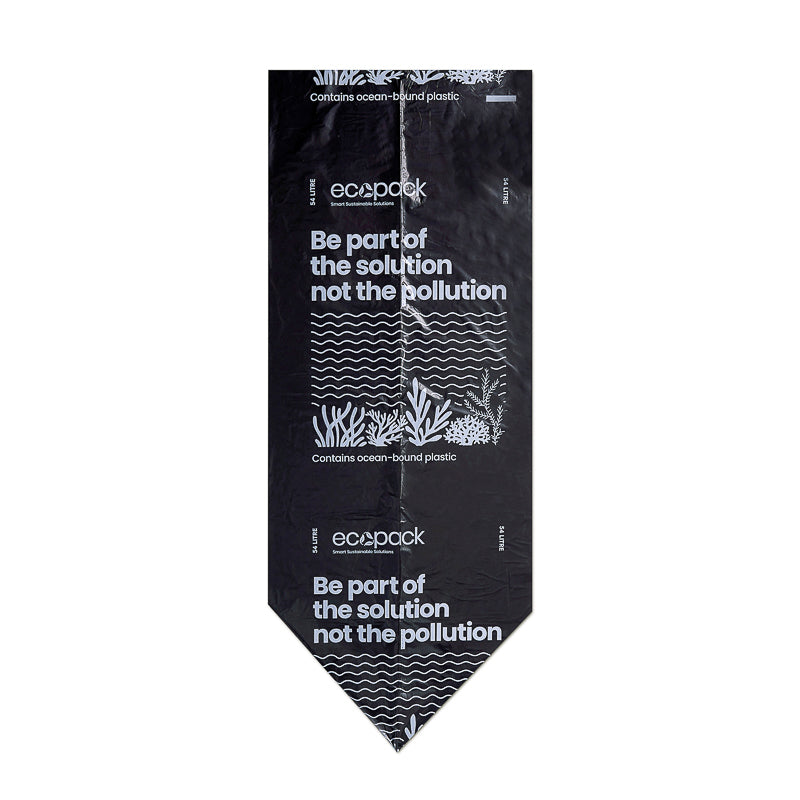 Ecopack 54L Recycled Garbage Bags Top View