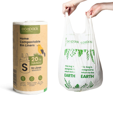 Ecopack 18L Compostable Bin Liners Small