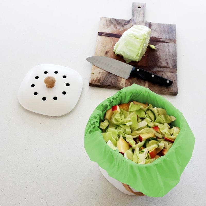 Caddy Liners Green Bags For Food Waste Ecopack 8L Green