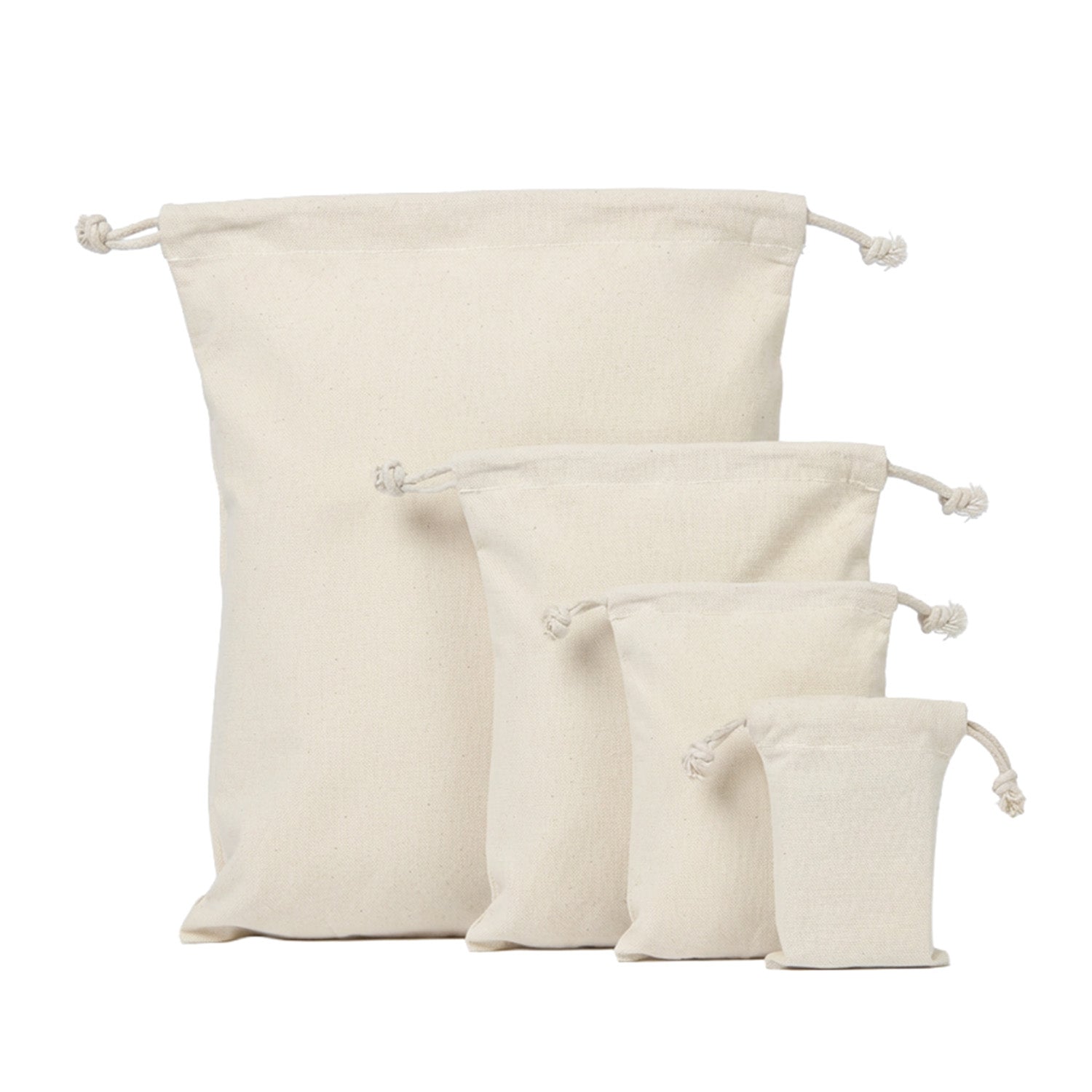 Ecobags Natural Cotton Calico Tote Bags All Sizes