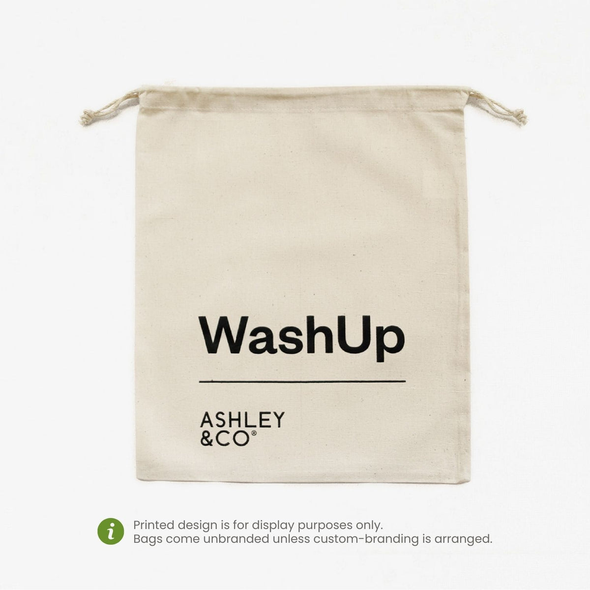 Large Drawstring Tote Bag Natural Cotton Calico