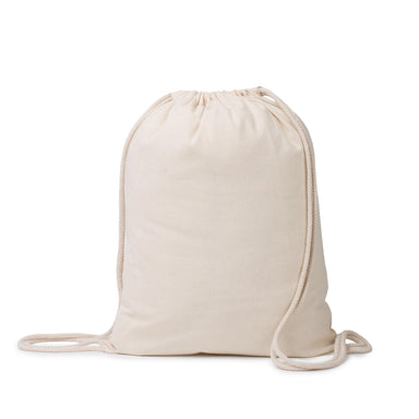 Ecobags Natural Calico Drawstring Backpack