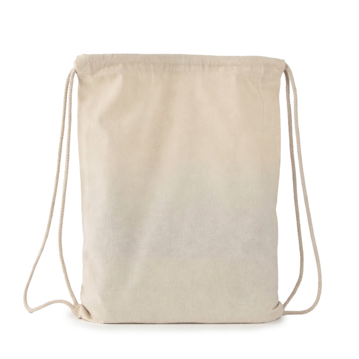 Ecobags Natural Calico Drawstring Backpack