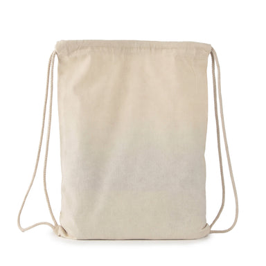 Ecobags Natural Calico Drawstring Backpack