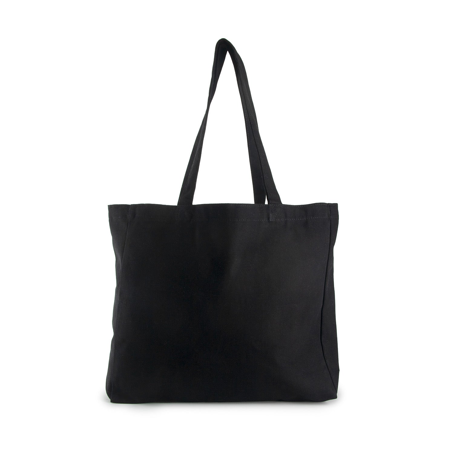 Ecobags Black Canvas Tote Bag with Gusset