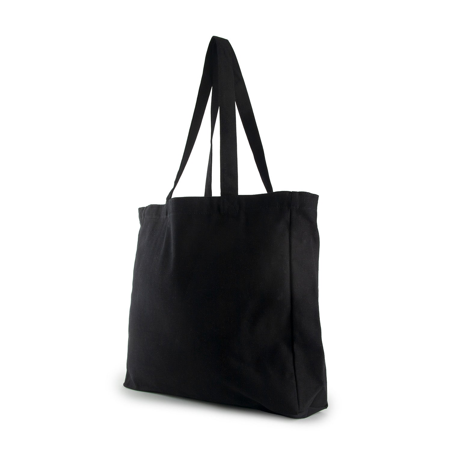 Ecobags Black Canvas Tote Bag with Gusset
