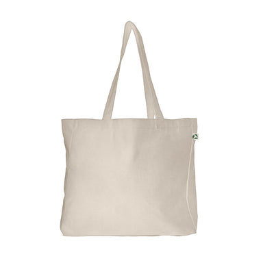 Fairtrade Natural Canvas Tote Bag with Guesset
