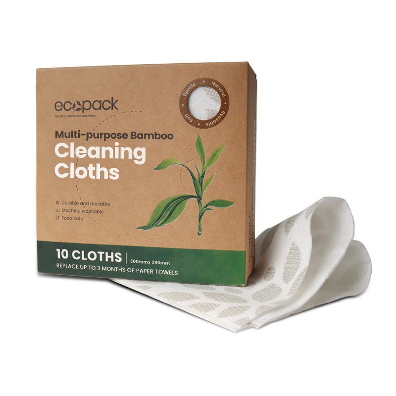 Ecopack Multi-purpose Bamboo Cleaning Cloths Dispenser