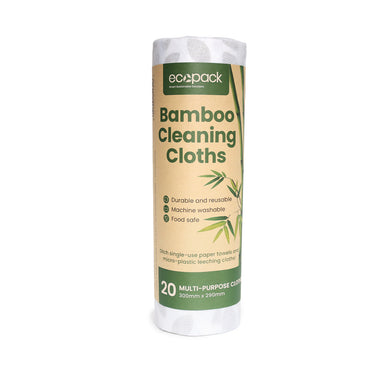 Ecopack Bamboo Cleaning Cloths Dispenser Roll