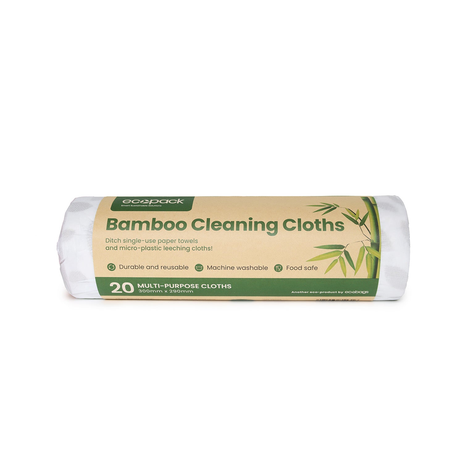 Ecopack Bamboo Cleaning Cloths Roll
