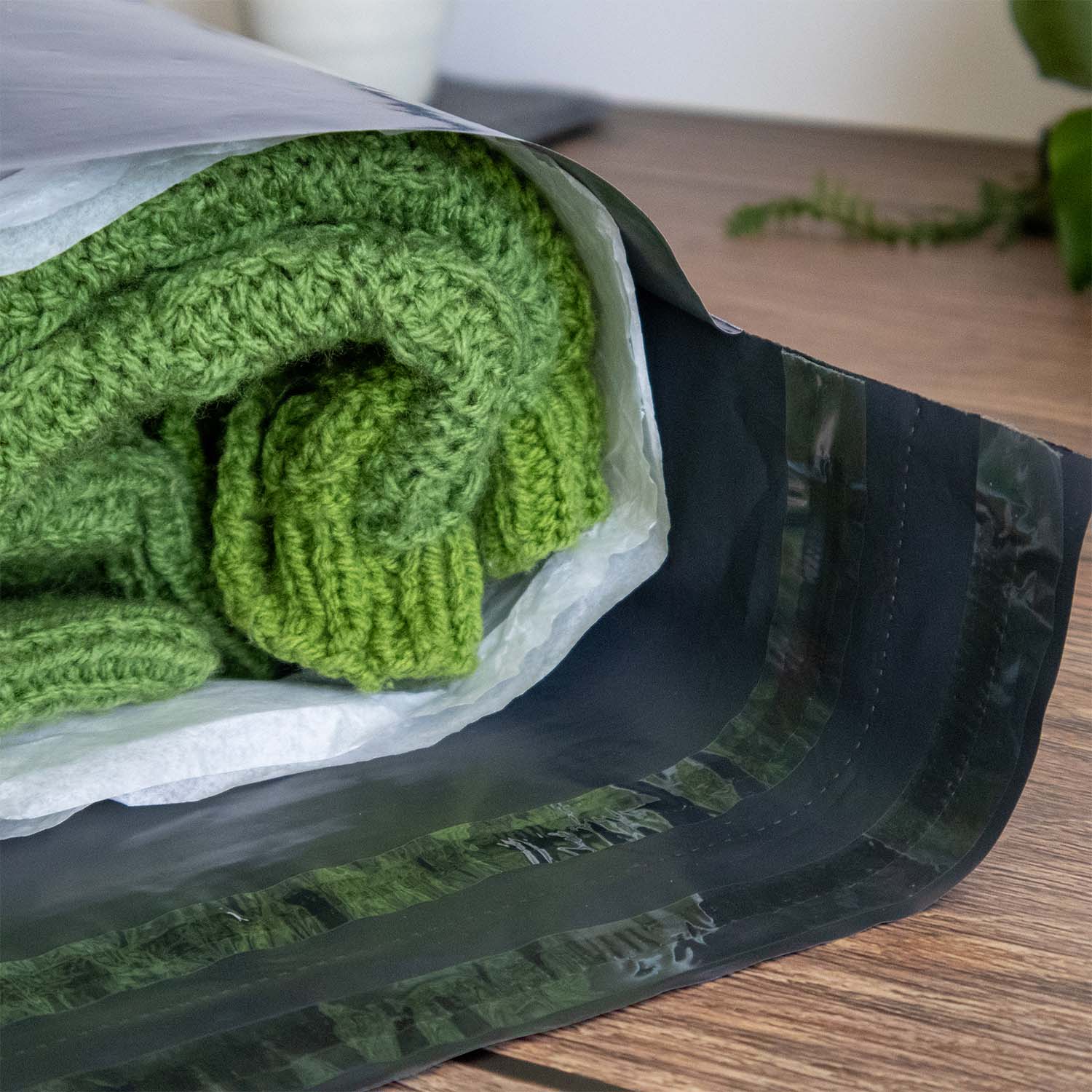 Sweater inside Ecopack A3 Recycled Courier Bag