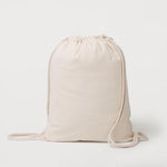 Ecobags Natural Calico Drawstring Backpack