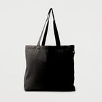 Ecobags Black Calico Tote Bags with Gusset 