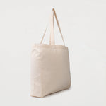 Ecobags natural cotton calico tote bag angled view