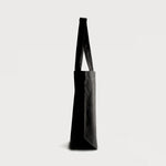 Ecobags Black Organic Canvas Good Grocer Tote Bag Side View