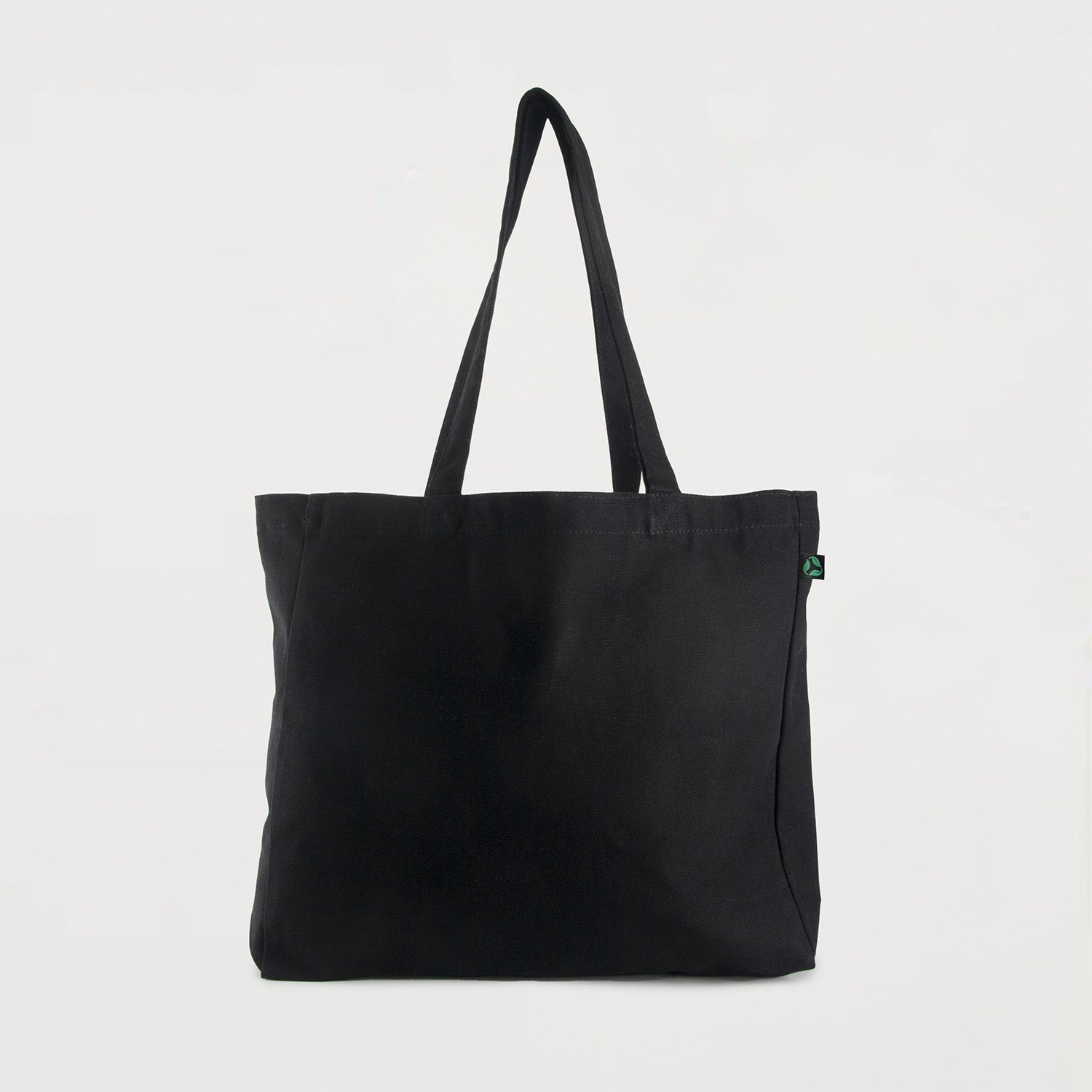 Ecobags Certified Organic Canvas Black Tote Bag with Gusset