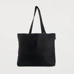 Ecobags Certified Organic Canvas Black Tote Bag with Gusset