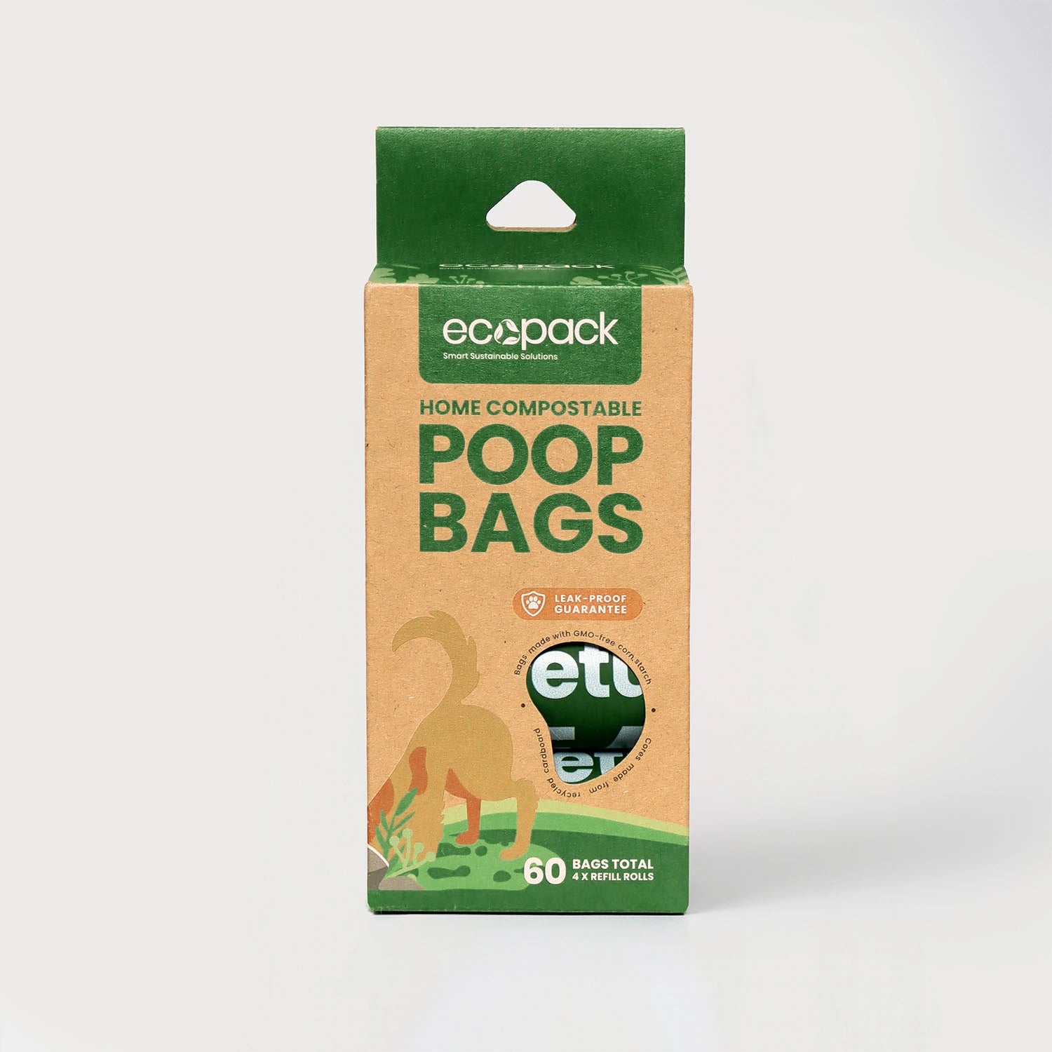Ecopack Compostable Dog Poop Bags Box (60 Bags)