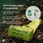 Ecopack Compostable Lime Green Bin Liners Certified Home & Commercial Compostable