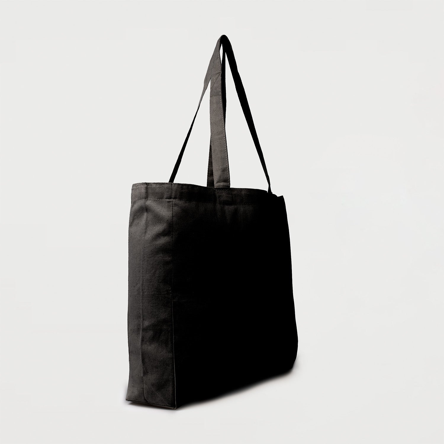 Ecobags Black Calico Tote Bag with Gusset