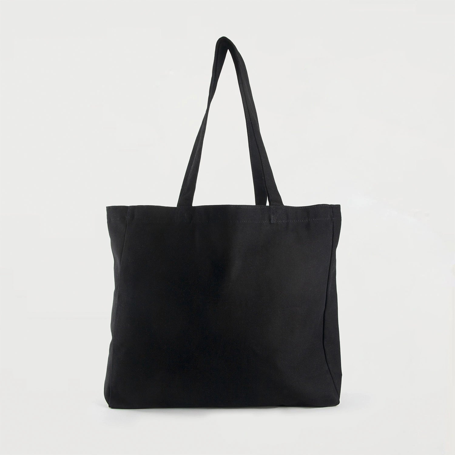 Ecobags Black Canvas Tote Bag with Gusset