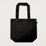 Ecobags Black Organic Canvas Good Grocer Tote Flat Bag 