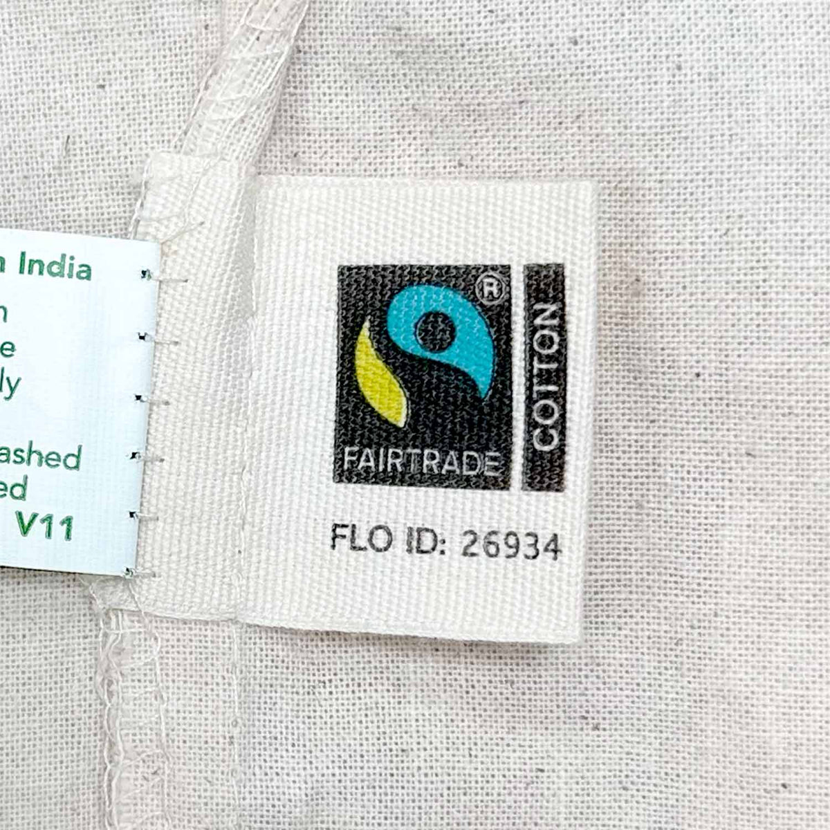 Certified Fairtrade Tote Bags Label