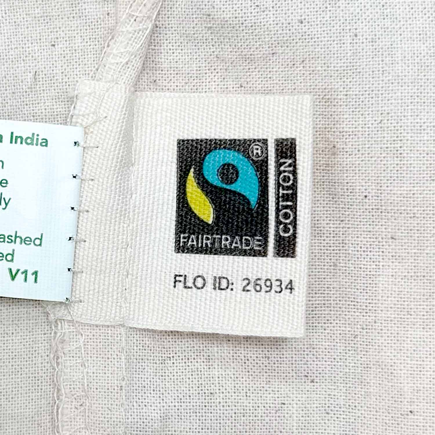 Certified Fairtrade Tote Bags Label