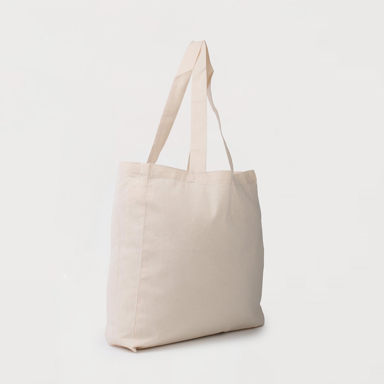 Ecobags Fairtrade Organic Calico Cotton Tote Bag Quarter View
