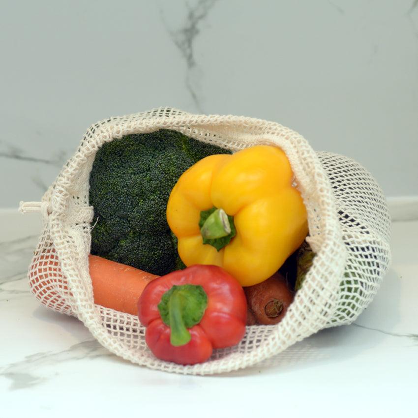 EC-33 Organic Cotton String Bags - Set of 2 (Medium) - Ecopack Australia